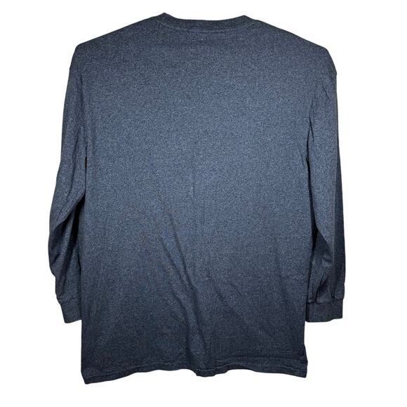 Polo Ralph Lauren Long Sleeve T-Shirt Men’s XLT Heathered Blue Tall‎ Fit Preppy - Picture 3 of 5